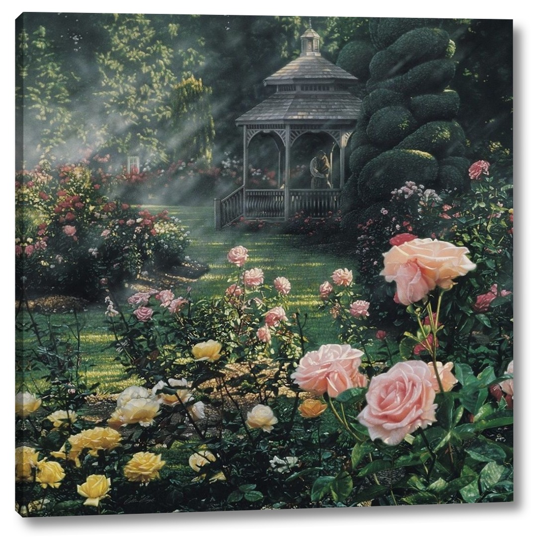 Rose Garden Paradise Found Square By Collin Bogle Printart Com