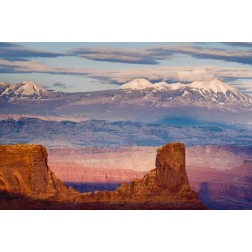 Utah La Sal Mountains from Dead Horse Point SP