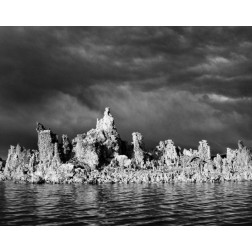 USA, California, Mono Lake Storm-lit tufa towers