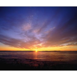 USA, Maine Atlantic Ocean Sunrise
