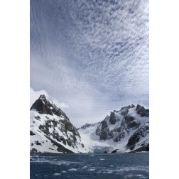South Georgia Island Dryglaski Fjord and clouds