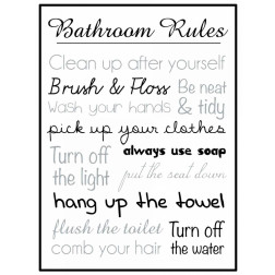 Bath Rules Blk