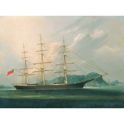 Ship Moravian off Hong Kong