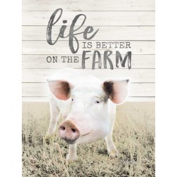 Life is Better on the Farm Pig