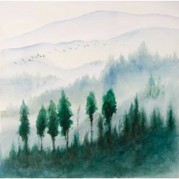 Landscape in watercolor