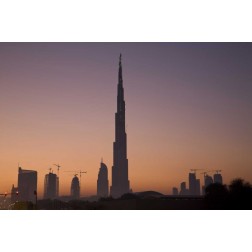UAE, Dubai Cityscape at sunrise