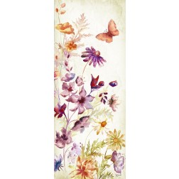 Colorful Wildflowers and Butterflies Panel I