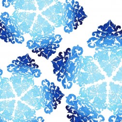 Blue Ombre Damask 1