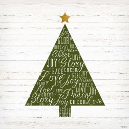 Christmas Words Tree