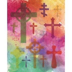 Watercolor Cross 1