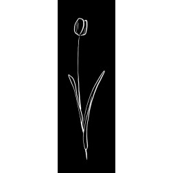 Simple Black Flower 2