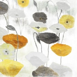 Yellow Grey Poppies Two