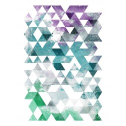 Green Purple Grey Triangles Mate