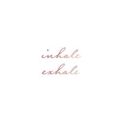 Inhale Exhale Rose Gold