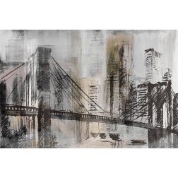 Brooklyn Bridge Twilight Detail