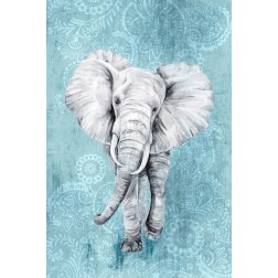Blue Paisley Elephant 