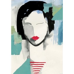 Girl with Red Stripes I 