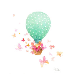 Hot Air Balloon With Butterflies