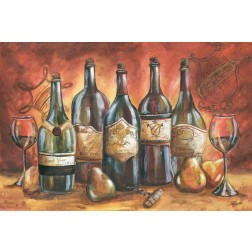 Red and Gold Wine Landscape