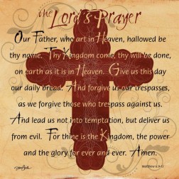 The Lords Prayer Cross