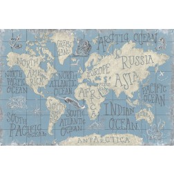 Mythical Map I Blue
