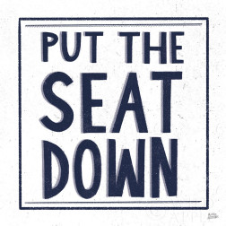 Put the Seat Down Navy