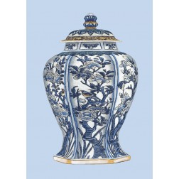 Custom Blue - White Porcelain Vase I