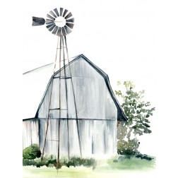 Watercolor Barn I