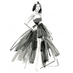 Gestural Evening Gown I