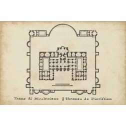 Plan for the Baths of Diocletian