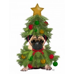 Pug, Christmas Tree Costume
