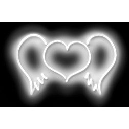 Neon Heart Wings WB