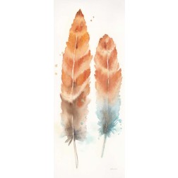 Watercolor Feathers Panel II
