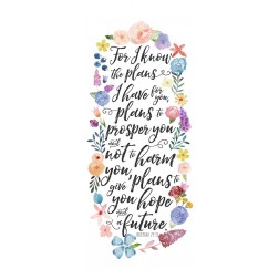 Floral Bible Verse Panel I