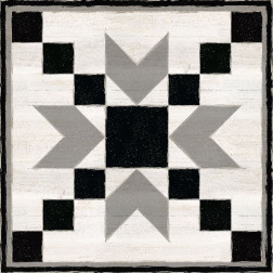 Black  and White Quilt Block XI