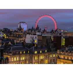 London cityscape with Millennium Wheel