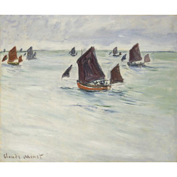 Fishing Boats off Pourville, 1882