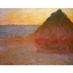 Haystacks, Pink and Blue Impressions
