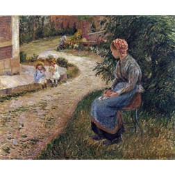 The Maid Sitting In The Garden at Eragny