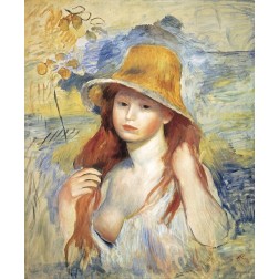 Young Woman in a Straw Hat