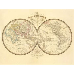 Mappemonde, 1849