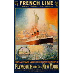 French Line/Plymouth to New York/