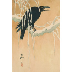 Blackbird in snow, 1885