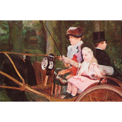 Woman And Child Driving 1879