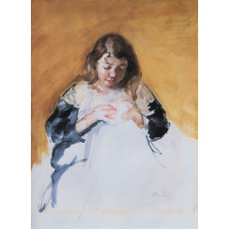 Young Girl In Blue 1908
