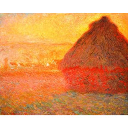 Haystack at Sunset 1891