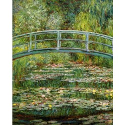 Japanese Bridge And Water Lilies - 1