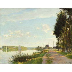 Riverside Walk At Argenteuil 1872