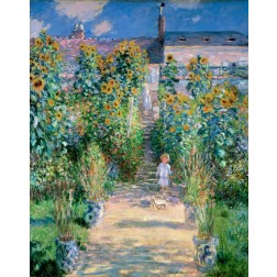 The Artists Garden At Vetheuil 1881