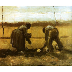 Peasants Planting Potatoes